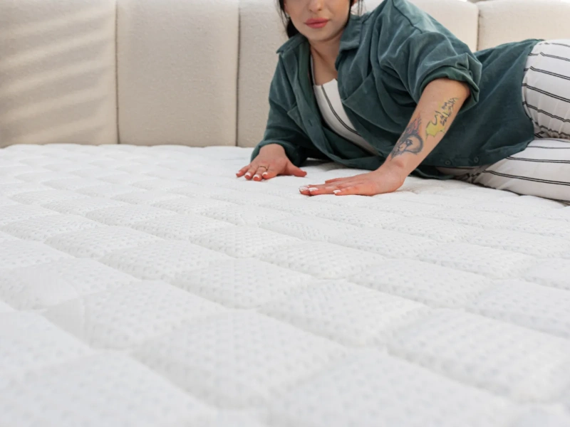 Materac multipocketowy premium 140x200 SOMA h3/h4 grubość 22 cm z masującą pianką, kokosem i włosiem końskim