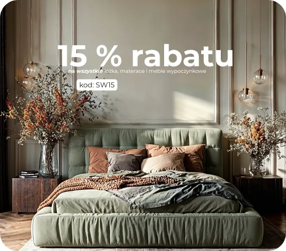 15% rabatu  z kodem SW15