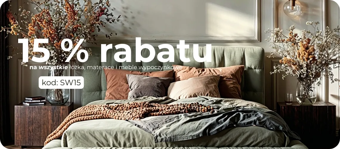 15% rabatu  z kodem SW15